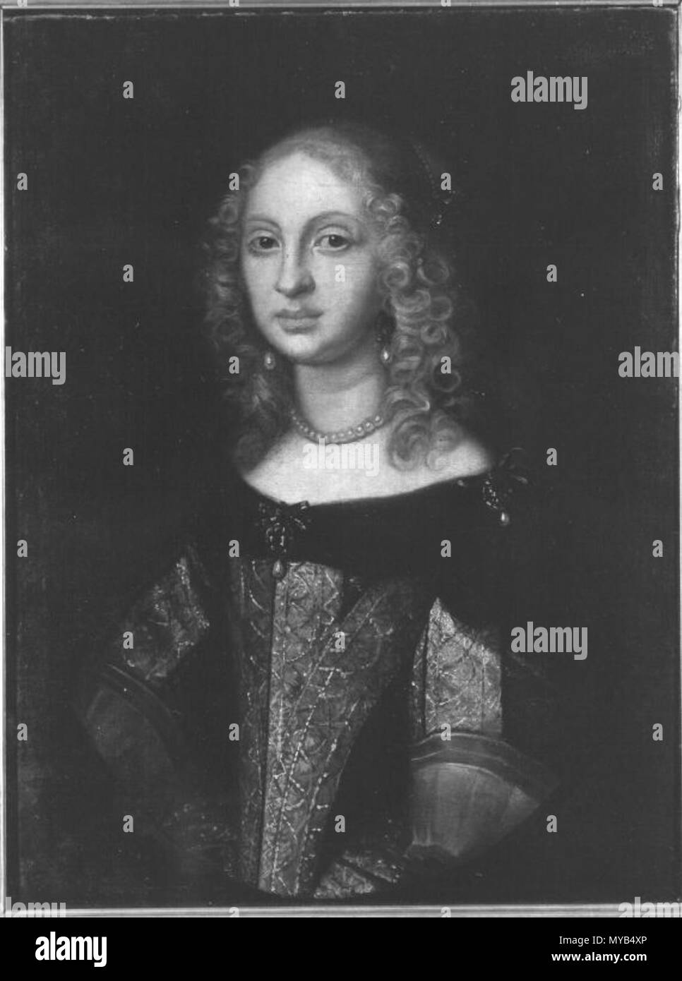 Bildnis der landgrafin elisabeth amalie von hessen hires stock