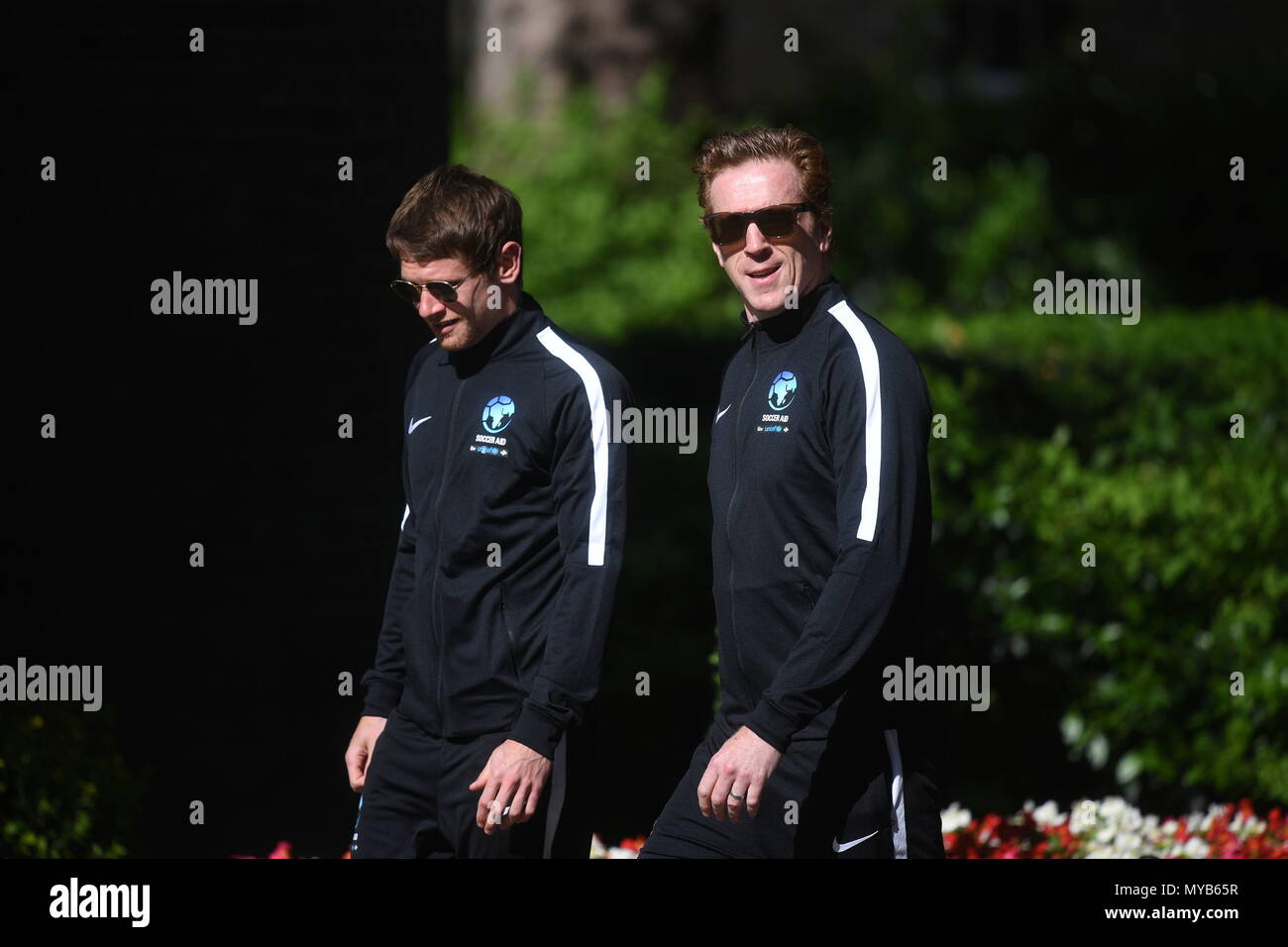 Damian Lewis Right Outside The Door Of 10 Downing Street London