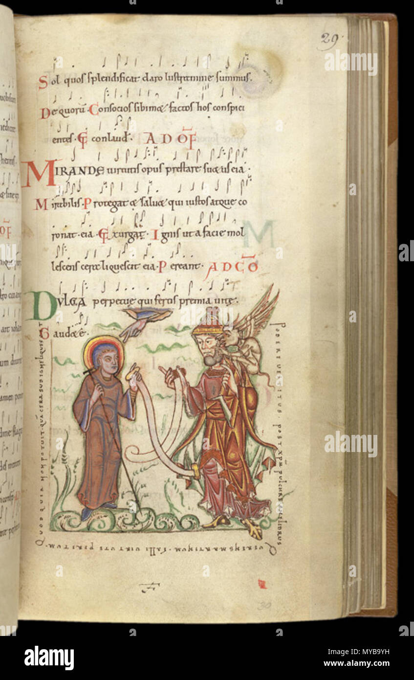 English Caligula Troper British Library Cotton Ms Caligula - 
