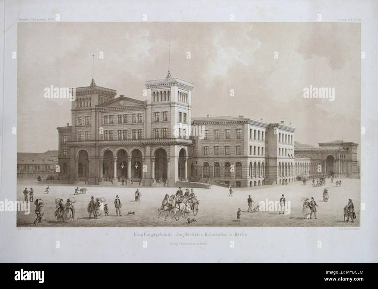 71 Berlin Görlitzer Bahnhof 1872 Stock Photo Alamy