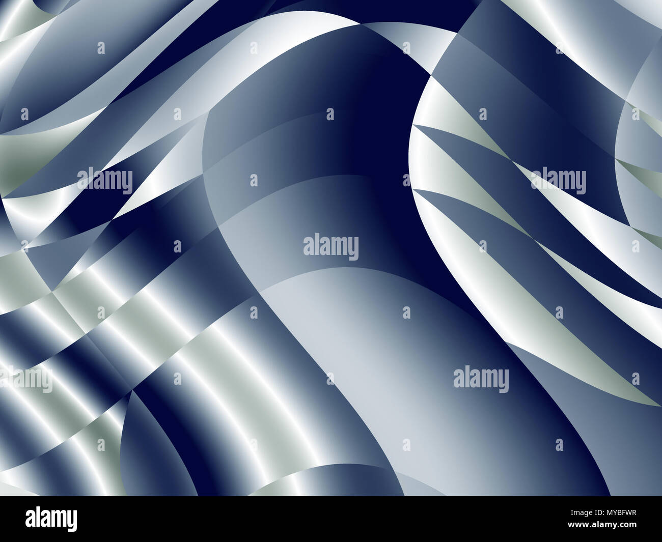 Abstract dynamic background, blue and gray gradient decorative wave pattern Stock Photo Alamy