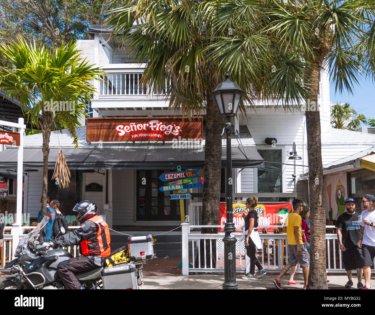 Senor Frogs in Key West Florida Stock Photo Alamy