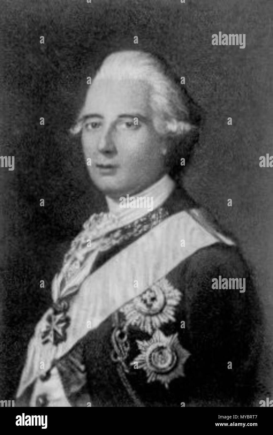 . English: Charles of Hesse-Cassel (1744-1836) . circa 1800. Unknown 98 Carl von Hessen-Kassel 04 Stock Photo