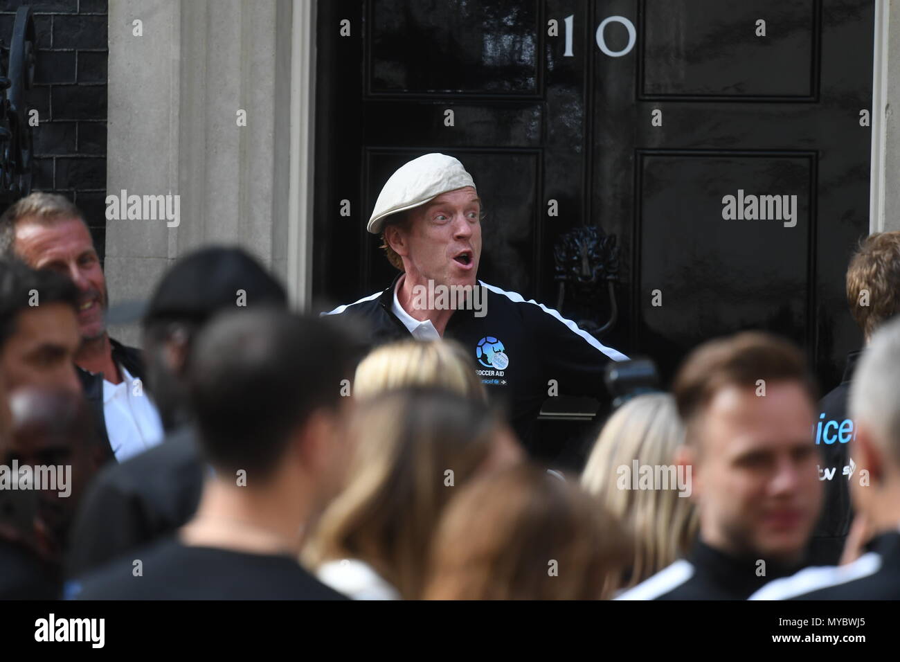 Damian Lewis Outside The Door Of 10 Downing Street London Ahead