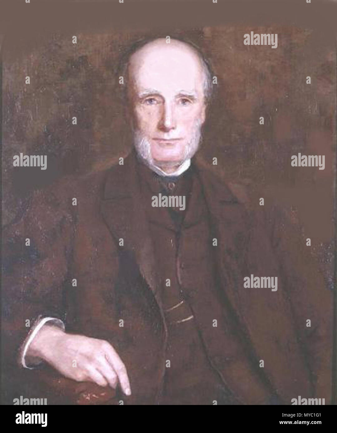 . English Painting of Sir wEdward Augustus Bond by his daughter