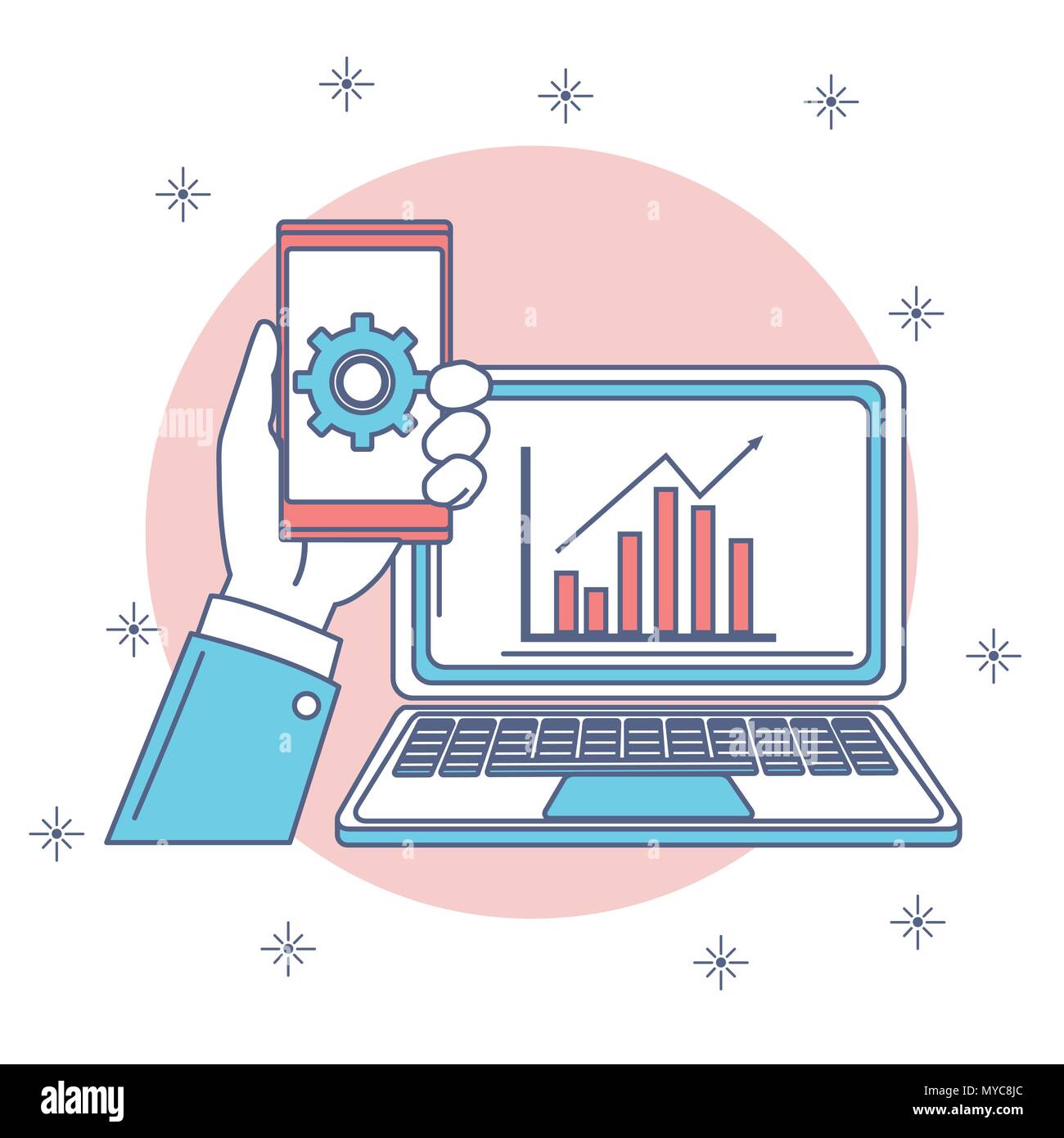 Business and statistics Stock Vector Image & Art - Alamy