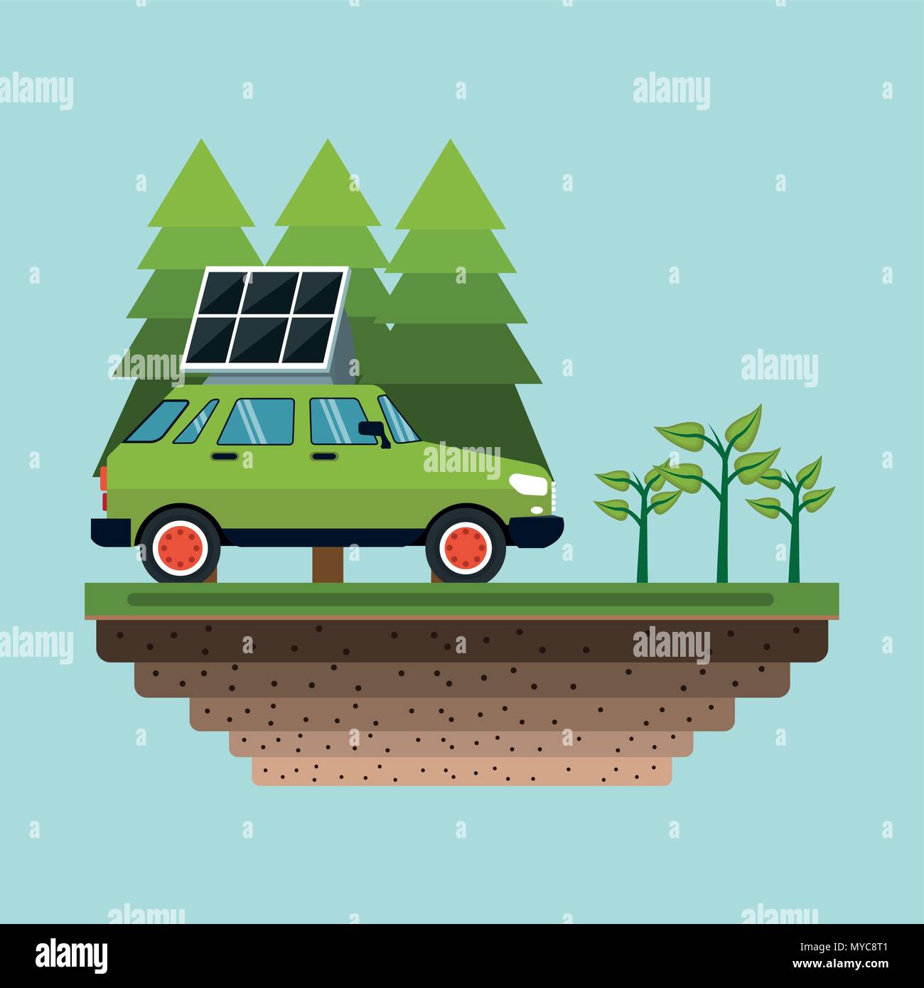 Green energy at city Stock Vector Image & Art - Alamy