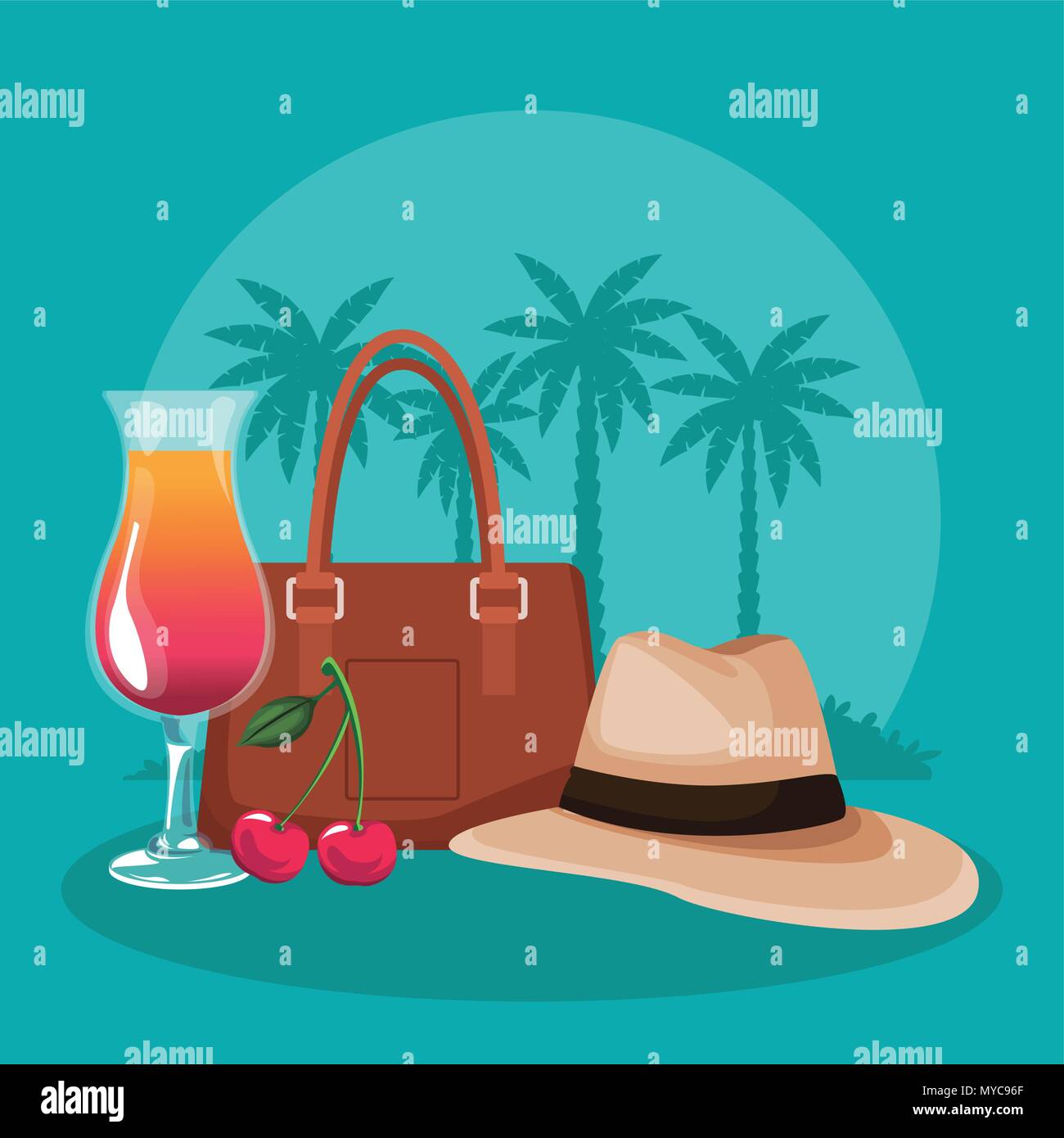 Beach and summer Stock Vector Image & Art - Alamy