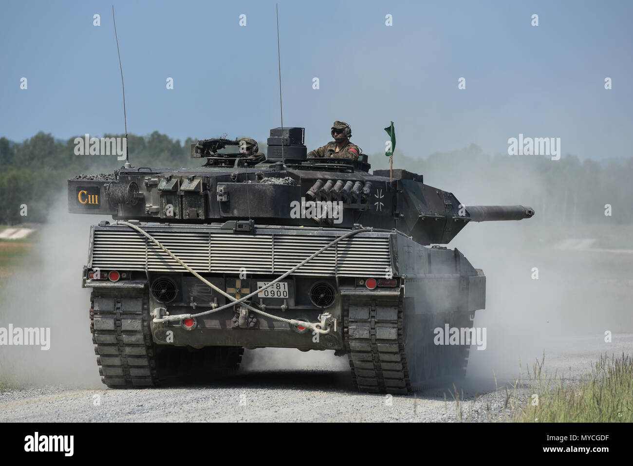 German soldiers assigned to 3rd Panzer Brigade conduct the defensive ...