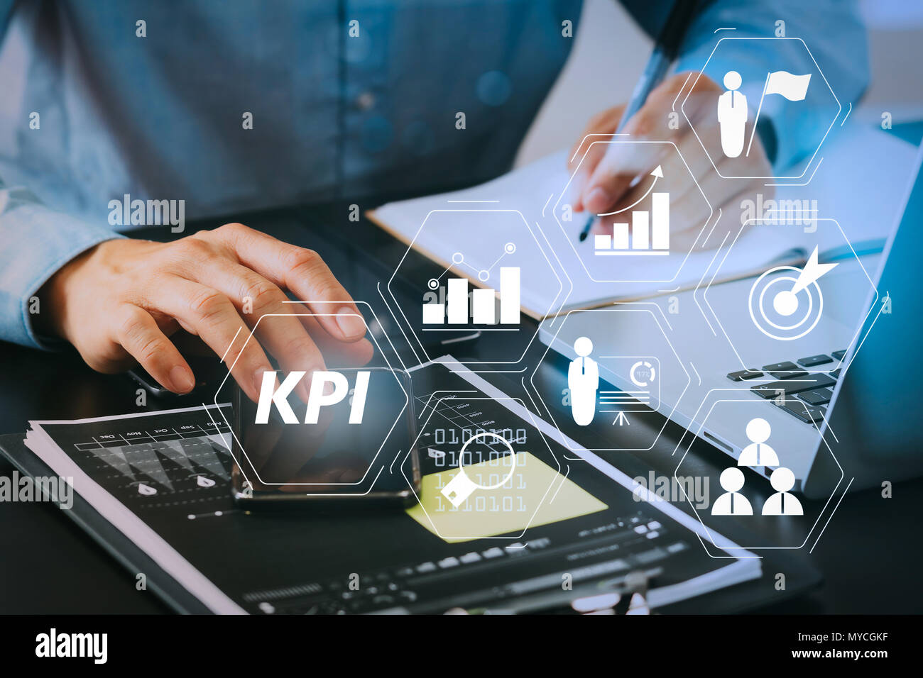 Key Performance Indicator (KPI) workinng with Business Intelligence (BI