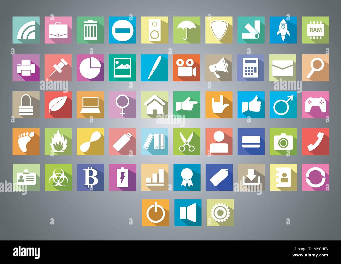 vector design of icon set Stock Vector Image & Art - Alamy