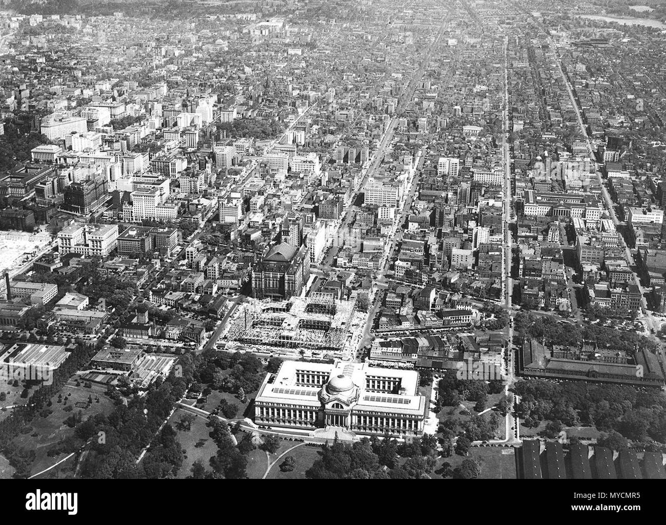 Washington D.C. aerial photo Stock Photo