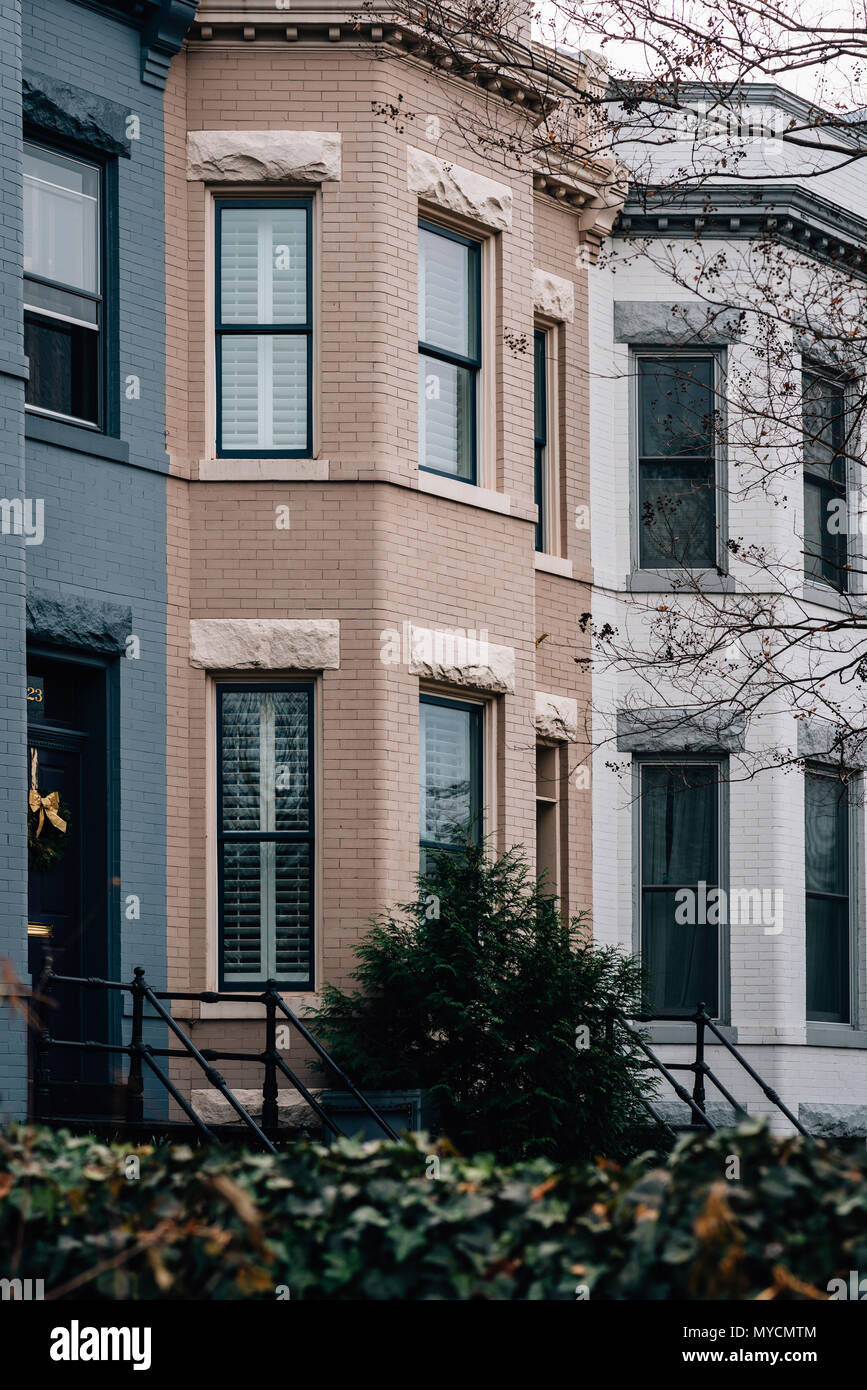 Row houses in Capitol Hill, Washington, DC Stock Photo Alamy