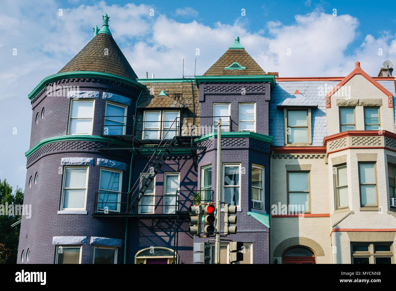 Row houses in Shaw, Washington, DC Stock Photo Alamy