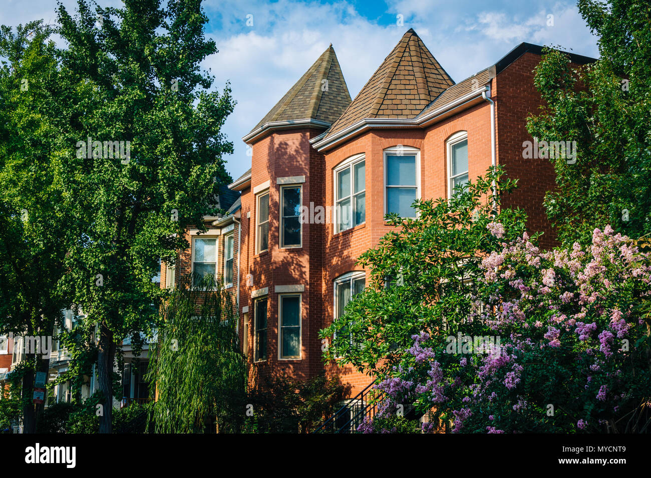 Row houses in Shaw, Washington, DC Stock Photo Alamy
