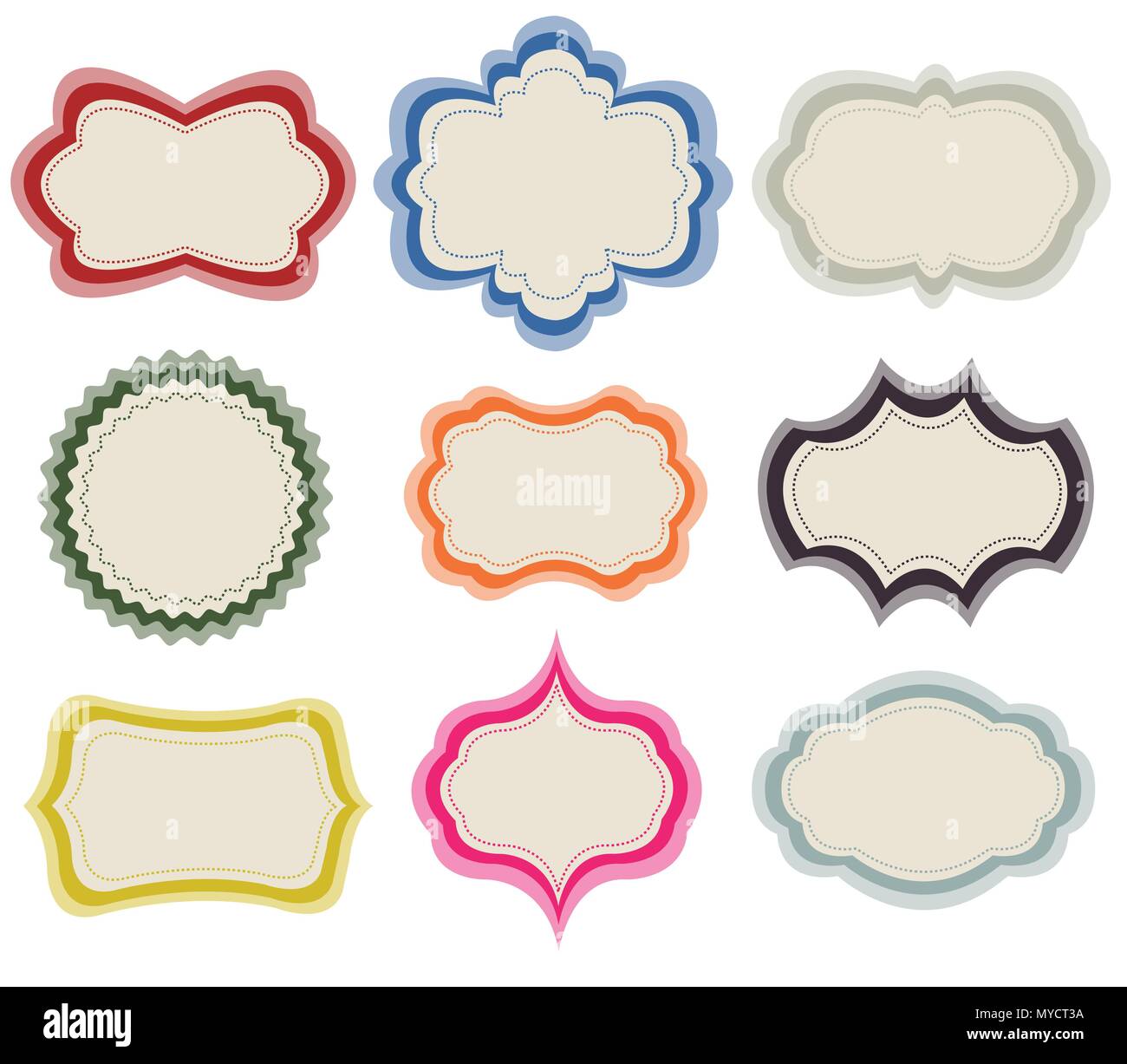 set of vintage frames Stock Vector Image & Art Alamy