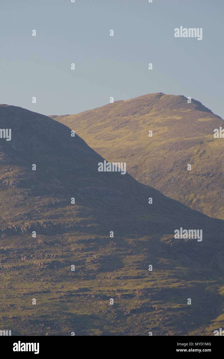 Mountain Ridge of Beinn a'Mhuinidh, Basal Quartzite Geology beyond a ...