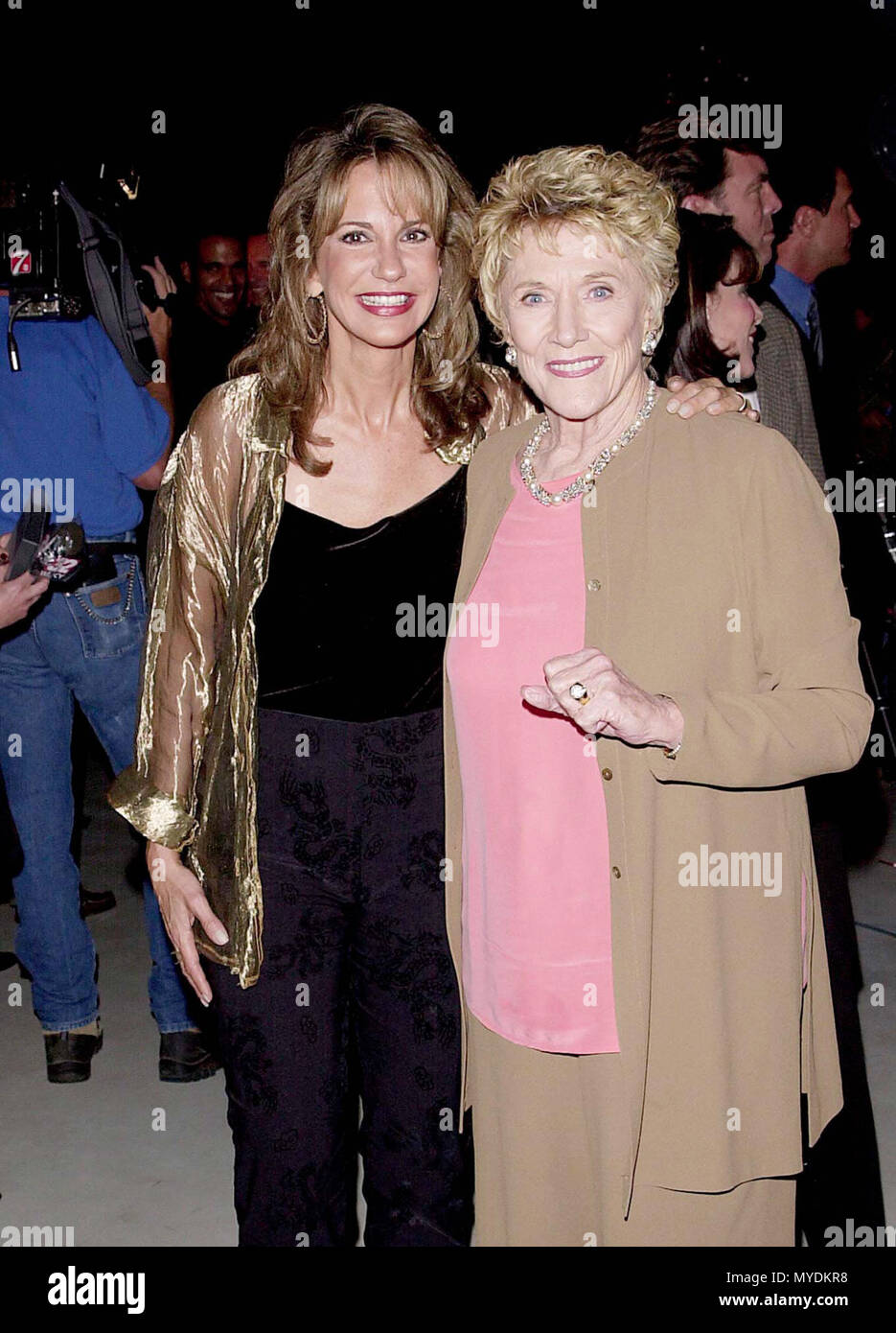 28 Sep 2000, Los Angeles, California, USA --- Original caption: The Young & the Restless celebrates the taping of its 7,000th episode at the CBS studio in Los Angeles. --- Image by © . / USAJess Walton with Jeanne Cooper Red Carpet Event, Vertical, USA, Film Industry, Celebrities,  Photography, Bestof, Arts Culture and Entertainment, Topix Celebrities fashion /  Vertical, Best of, Event in Hollywood Life - California,  Red Carpet and backstage, USA, Film Industry, Celebrities,  movie celebrities, TV celebrities, Music celebrities, Photography, Bestof, Arts Culture and Entertainment,  Topix,  v Stock Photo