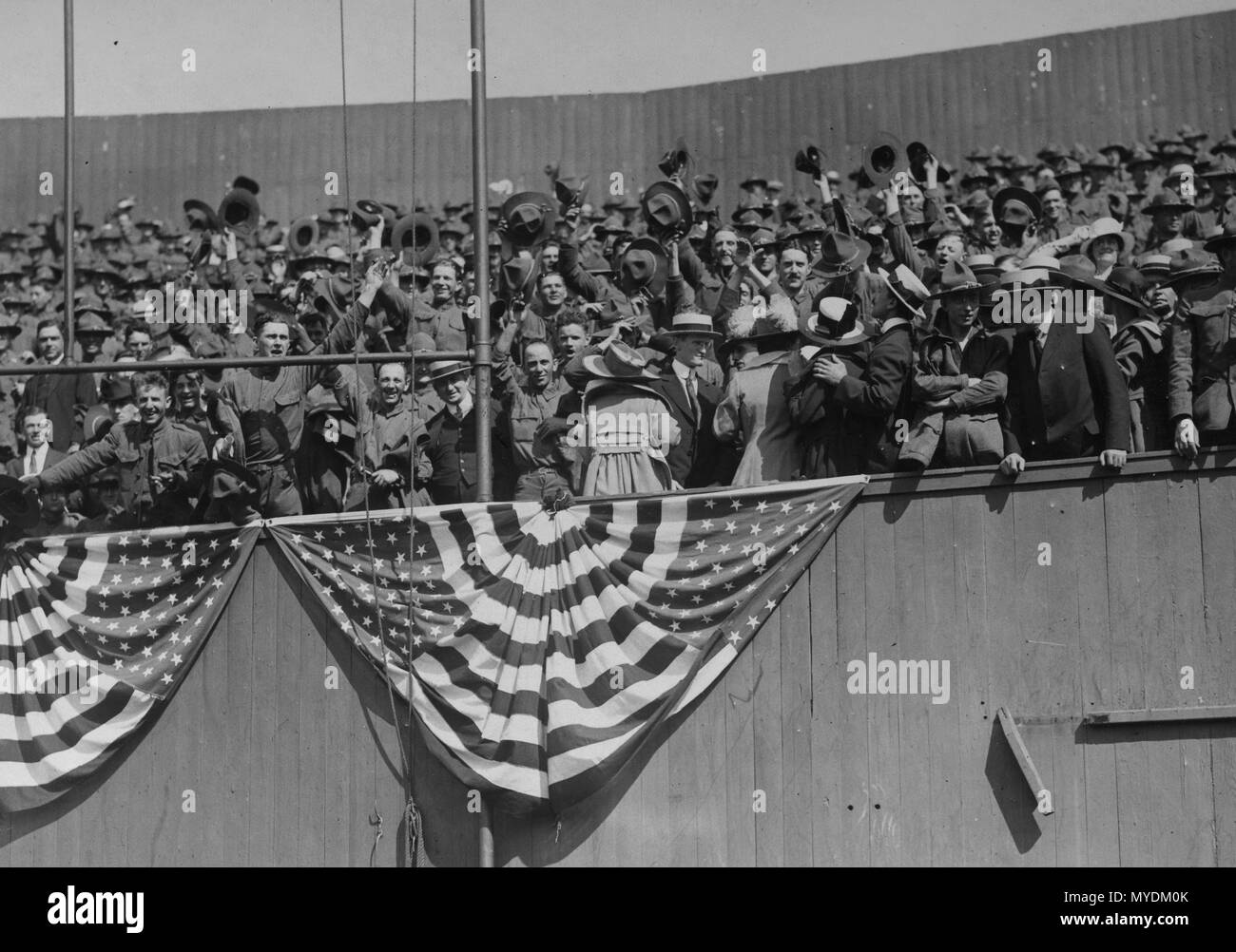 1918 benefit baseball game at Polo  Grounds for 22nd Engineers New York Stock Photo