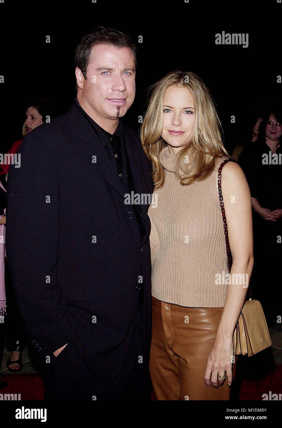 24 Oct 2000, Los Angeles, California, USA --- Original caption: Lucky Number Premiere was on the Paramount lot, in Los Angeles. --- Image by © . / USAKelley Preston with John Travolta Red Carpet Event, Vertical, USA, Film Industry, Celebrities,  Photography, Bestof, Arts Culture and Entertainment, Topix Celebrities fashion /  Vertical, Best of, Event in Hollywood Life - California,  Red Carpet and backstage, USA, Film Industry, Celebrities,  movie celebrities, TV celebrities, Music celebrities, Photography, Bestof, Arts Culture and Entertainment,  Topix,  vertical,, inquiry tsuni@Gamma-USA.com Stock Photo