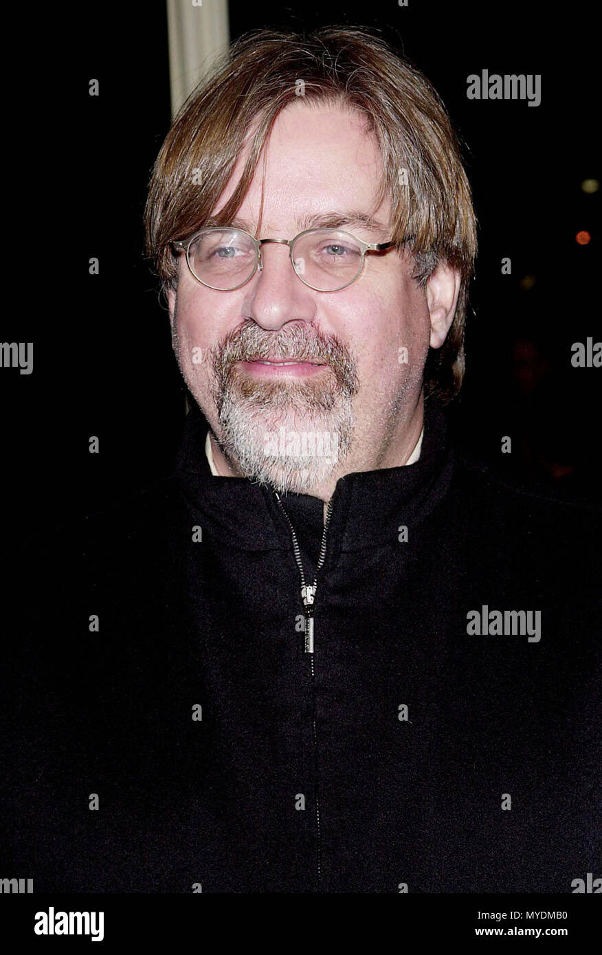 10 Oct 2000, Los Angeles, California, USA --- Matt Groening at 'The Ladies Man' premiere. 10.10.00-Los Angeles, CA --- Image by © . / USAMatt Groening Red Carpet Event, Vertical, USA, Film Industry, Celebrities,  Photography, Bestof, Arts Culture and Entertainment, Topix Celebrities fashion /  Vertical, Best of, Event in Hollywood Life - California,  Red Carpet and backstage, USA, Film Industry, Celebrities,  movie celebrities, TV celebrities, Music celebrities, Photography, Bestof, Arts Culture and Entertainment,  Topix,  vertical, one person, inquiry tsuni@Gamma-USA.com,   headshot, portrait Stock Photo