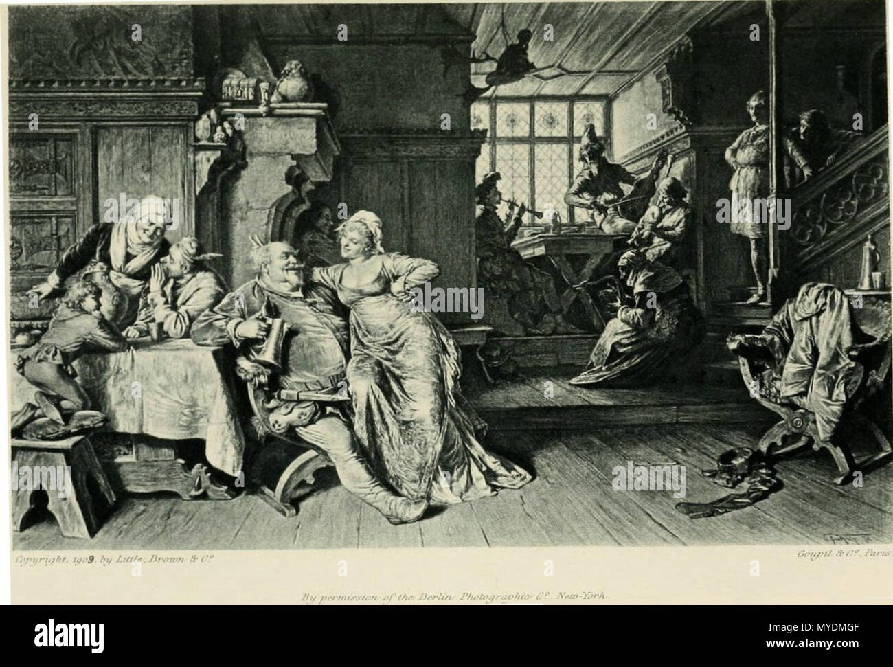 . English Eduard von Grützner, Falstaff at the Boar's Head Tavern