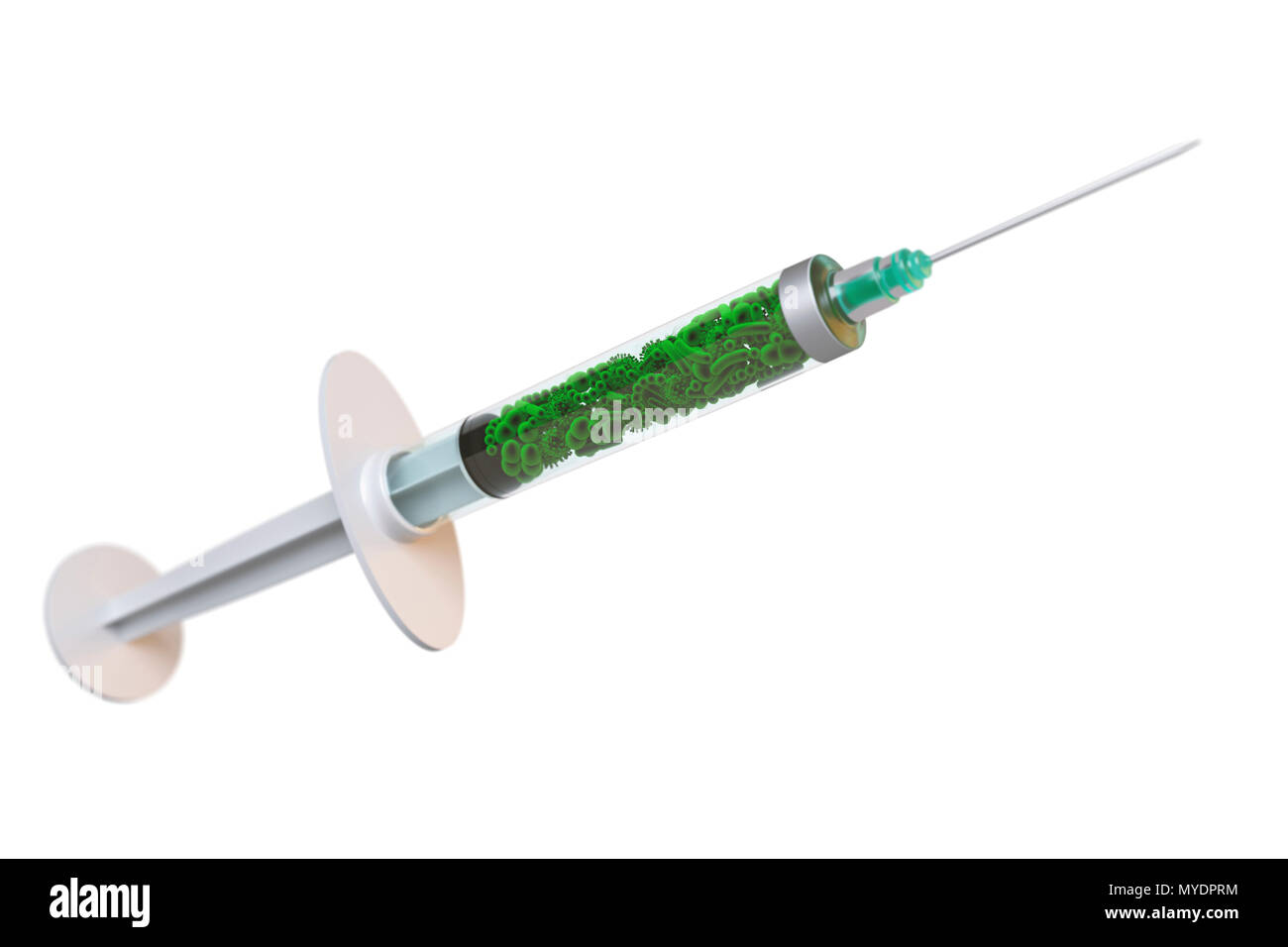 Illustration bacteria syringe hi-res stock photography and images - Alamy