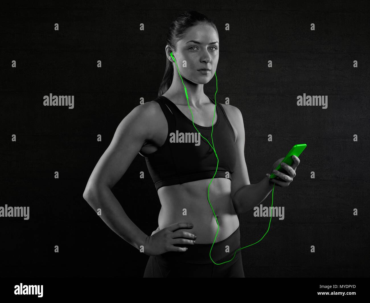 Woman in black crop top hi-res stock photography and images - Alamy