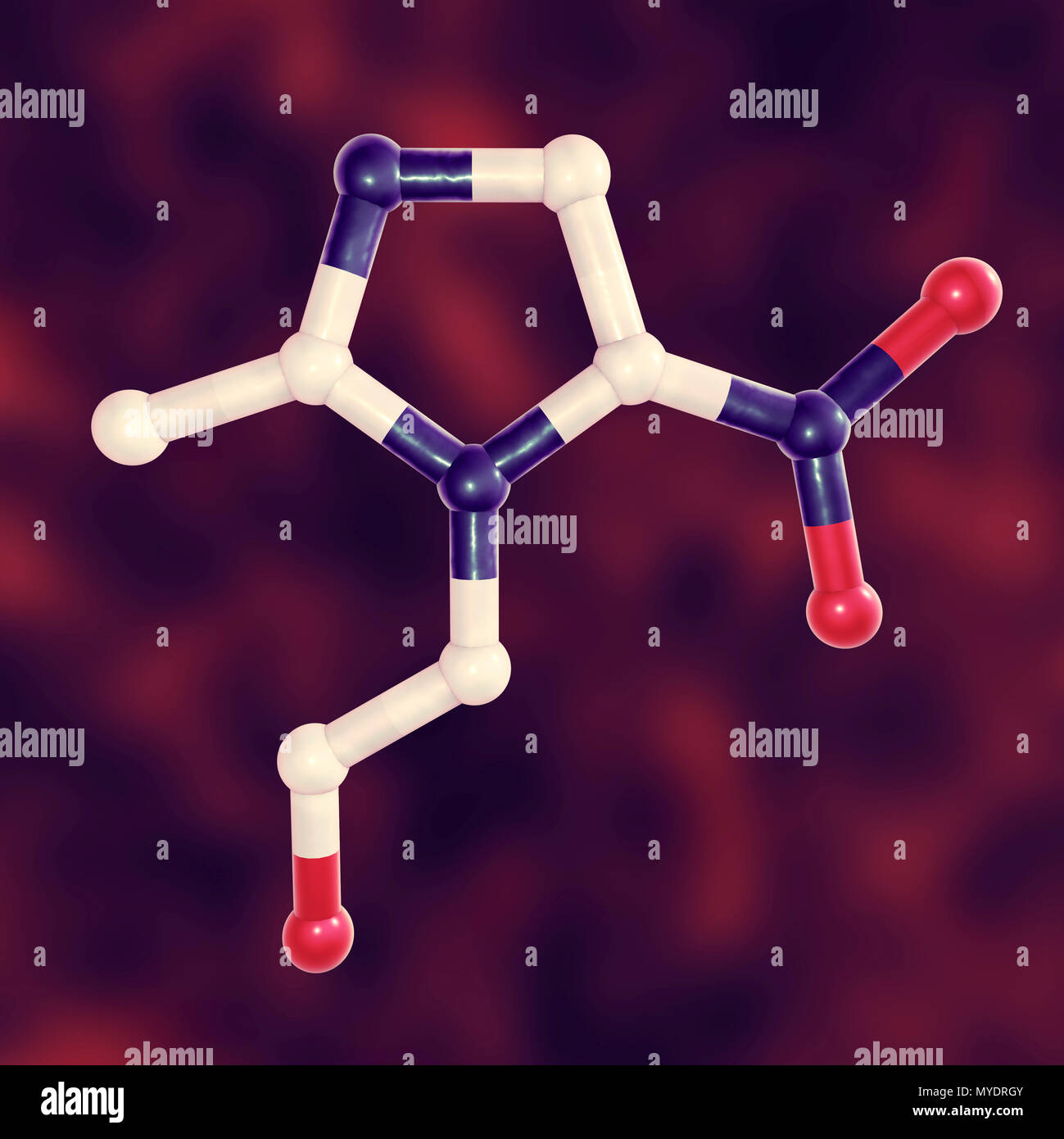 Metronidazole Molecular Model This Is A Nitroimidazole Antibiotic metronidazole-molecular-model-this-is-a-nitroimidazole-antibiotic