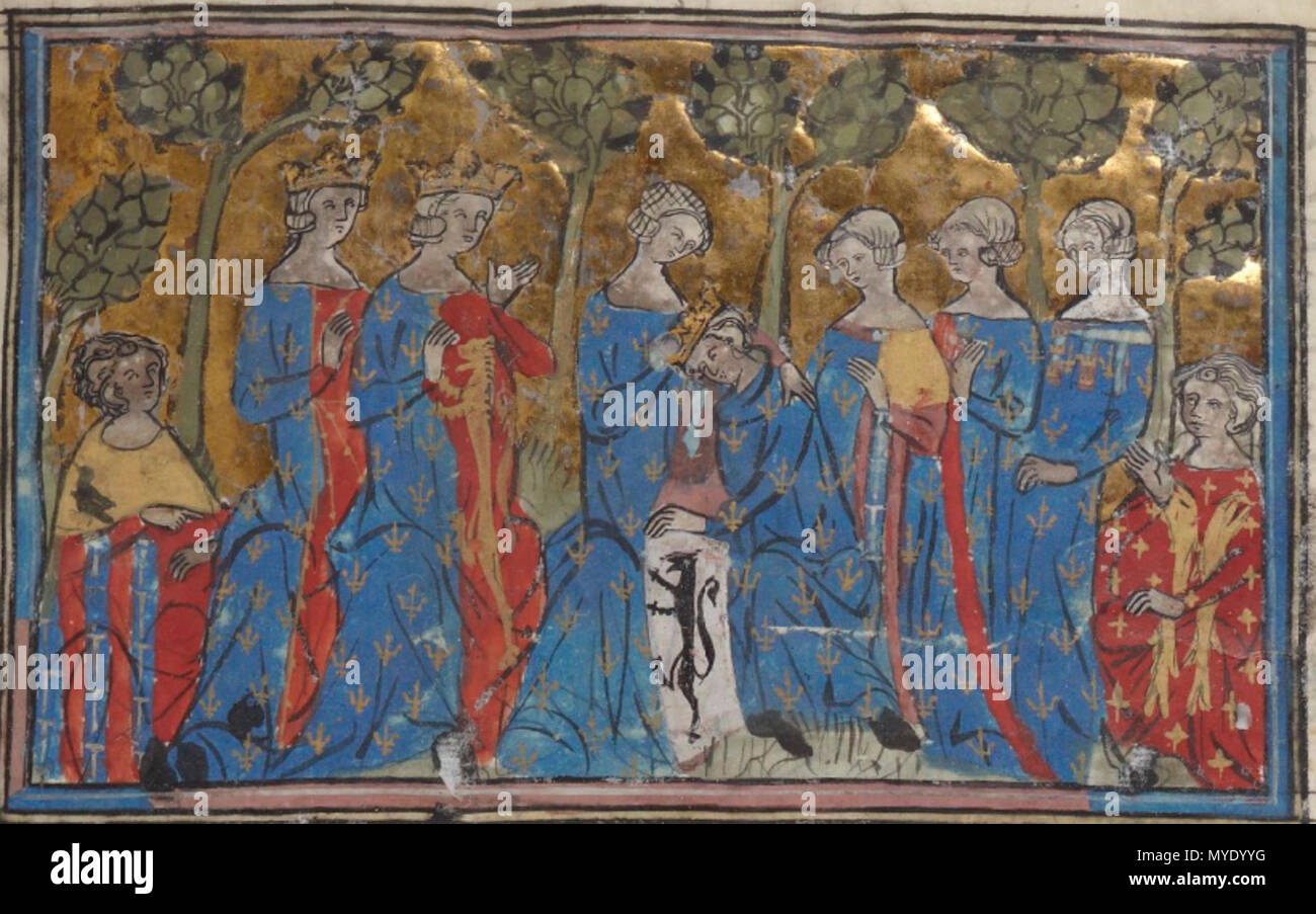 Filip Iv . Français : Philippe IV le Bel consolé par ses proches . 13th century ...