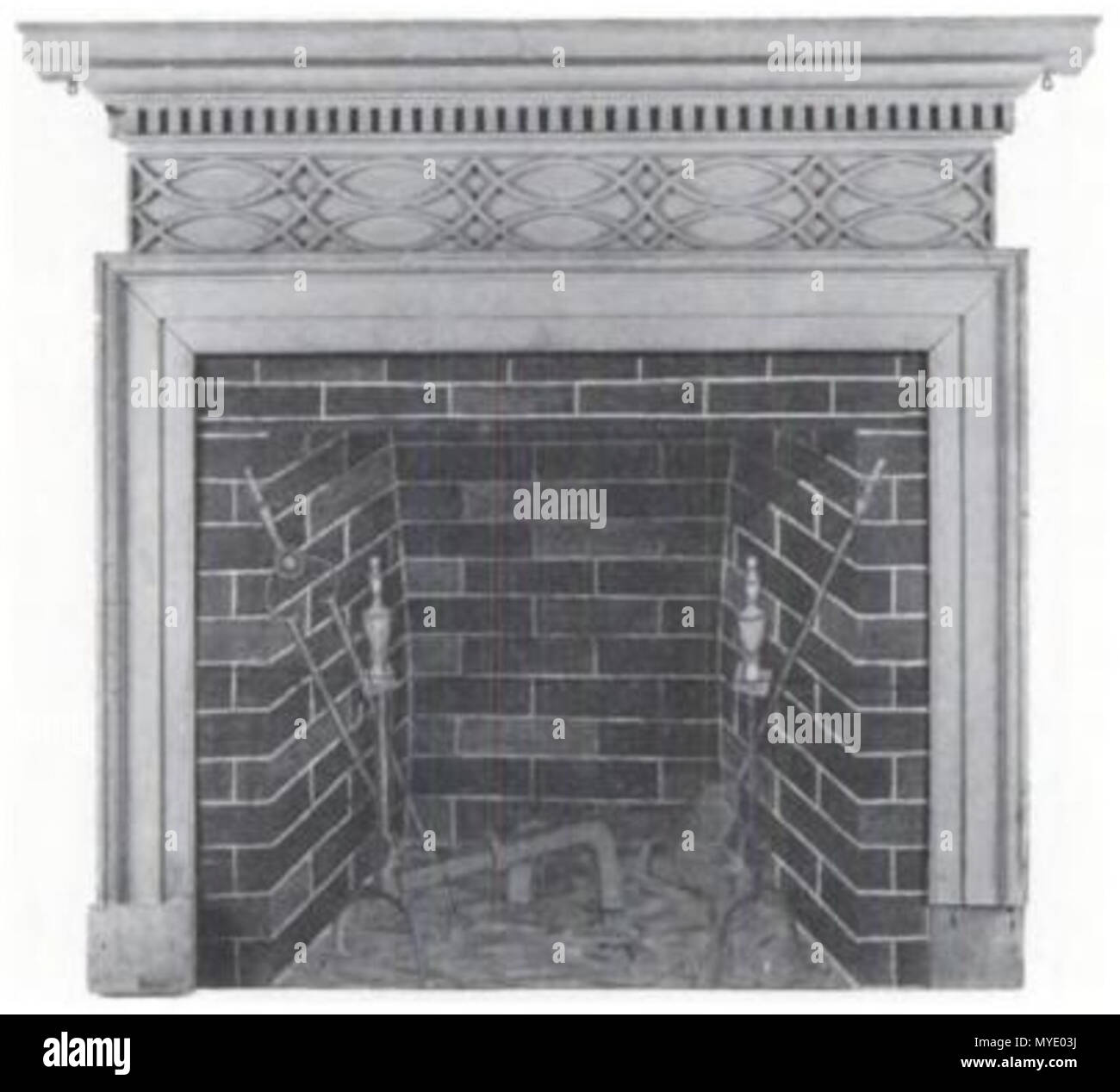 Mantel fireplace 19th century hi-res stock photography and images - Alamy