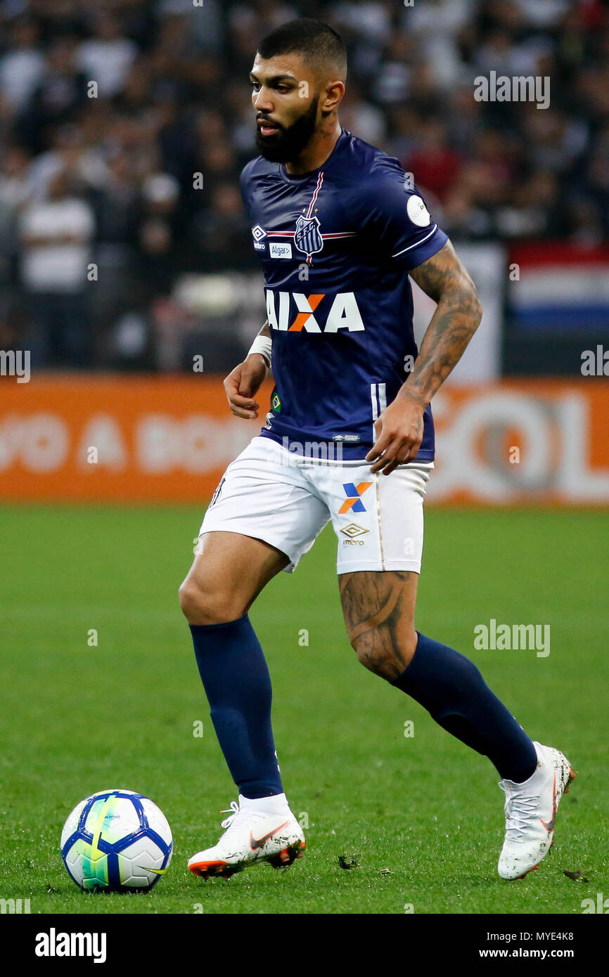 Sao Paulo Sp 06 06 18 Corinthians X Santos Gabigol During The Match Between Corinthians And Santos Held At The Corinthians Arena East Zone Of Sao Paulo The Match Is Valid For