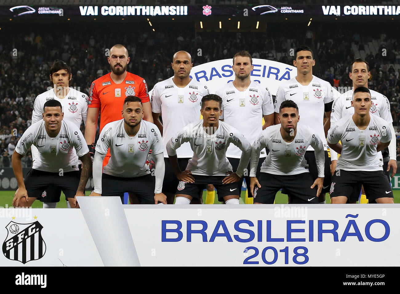 SÃO PAULO, SP - 06.06.2018: CORINTHIANS X SANTOS - Corinthians team during  the match between Corinthians and