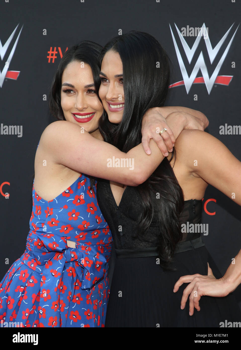 North Hollywood, Ca. 6th June, 2018. Brie Bella, Nikki Bella, WWE's