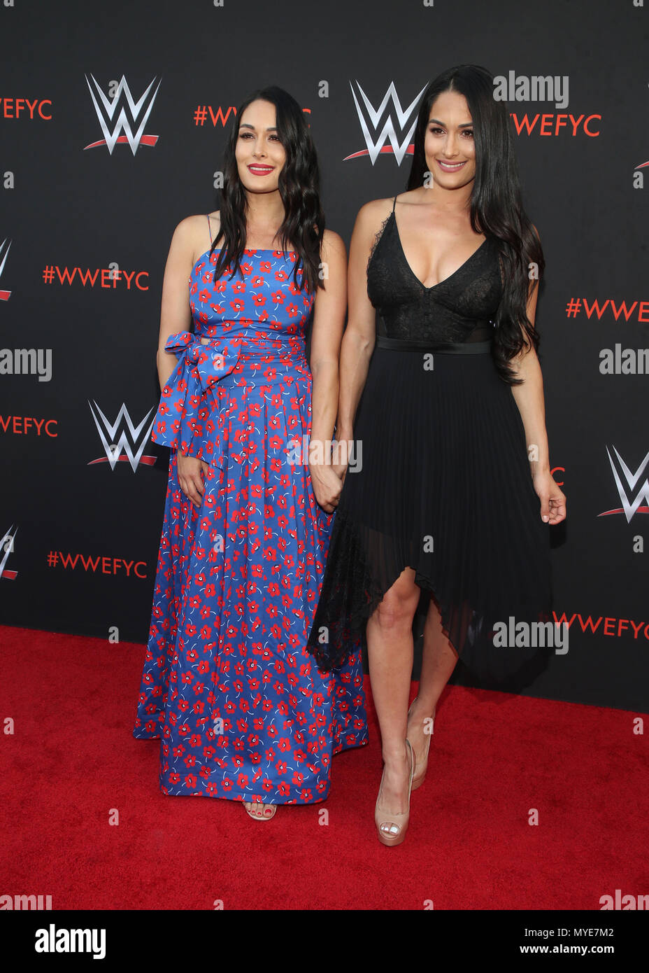 North Hollywood, Ca. 6th June, 2018. Brie Bella, Nikki Bella, WWE's
