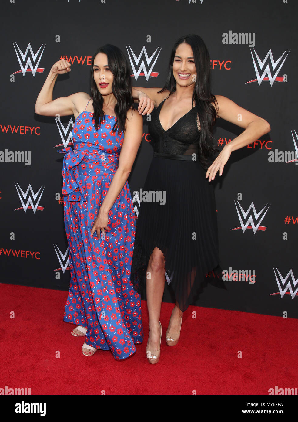 North Hollywood, Ca. 6th June, 2018. Brie Bella, Nikki Bella, WWE's