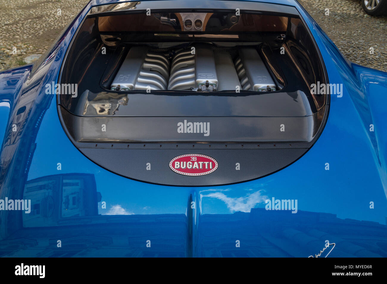 Photos by MotorShow  Cars Bugatti 2016 Chiron at the Fondation Louis  Vuitton in Paris