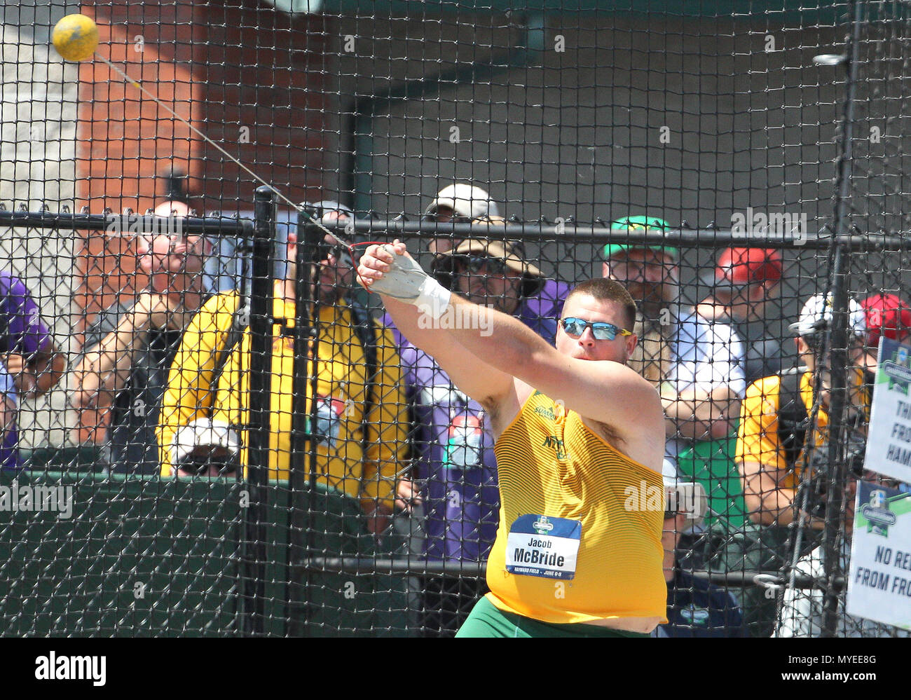 June 6, 2018. Jacob McBride of North Dakota State competes in the Men's