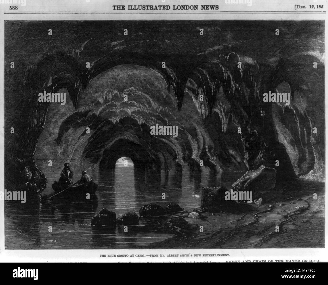 Blue Grotto at Capri Stock Photo Alamy