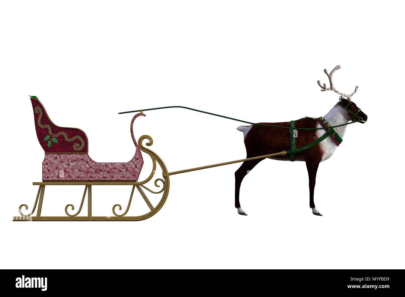 Reindeer Sled Stock Photos & Reindeer Sled Stock Images Alamy