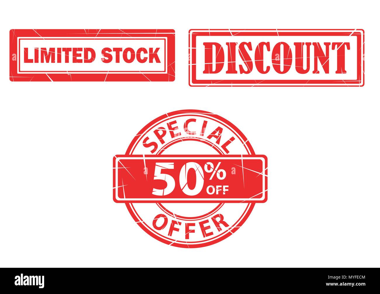 vector design of marketing stamp label Stock Vector