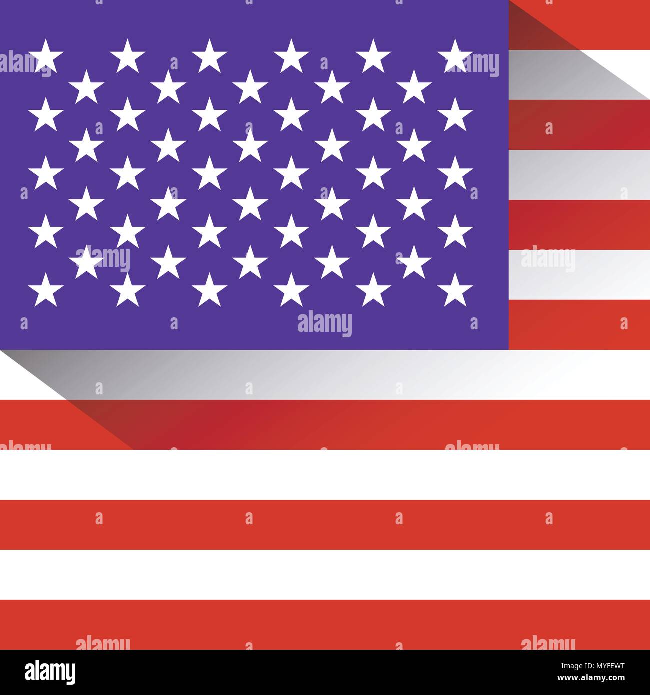 vector design of american flag Stock Vector