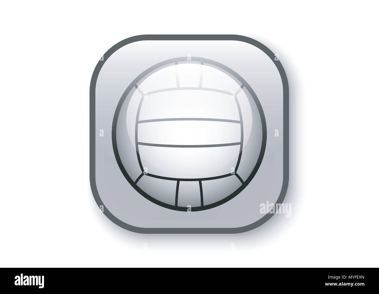 vector design of volleyball icon Stock Vector