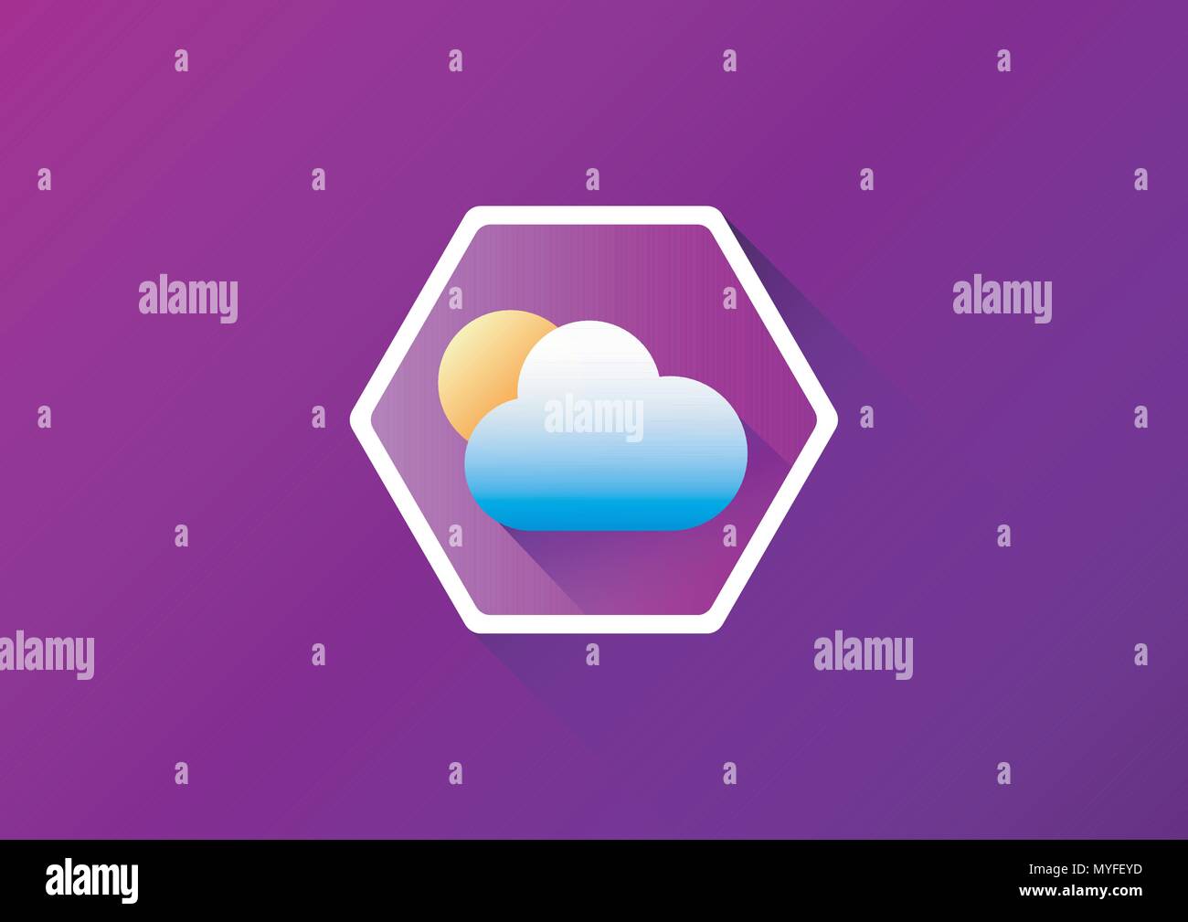 Hexagon logo vector vectors hi-res stock photography and images - Alamy