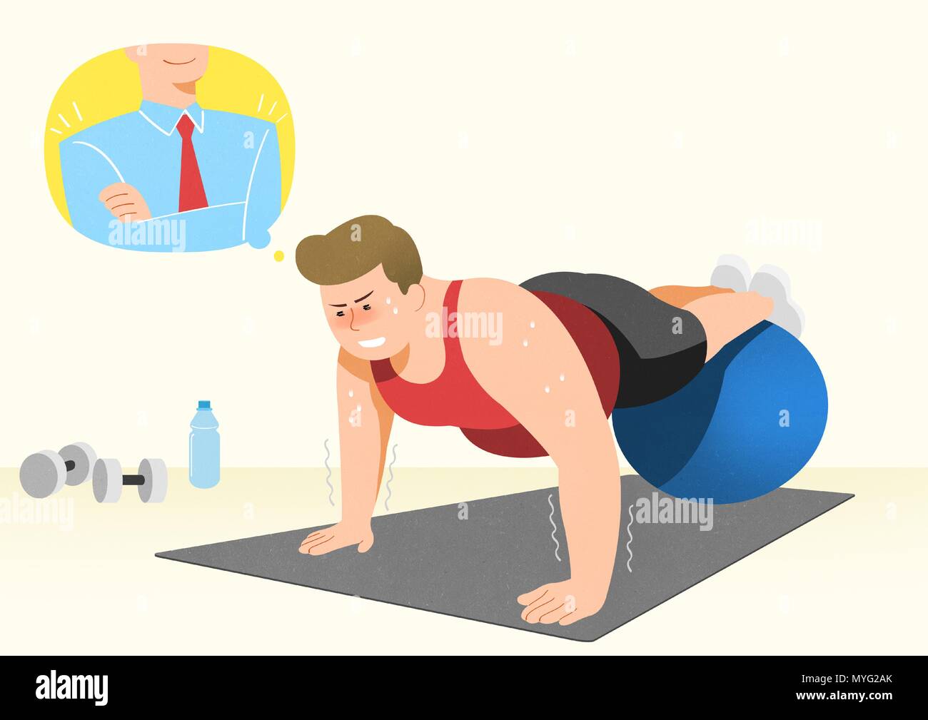 Man gym shoulders exercises Stock Vector Images - Alamy