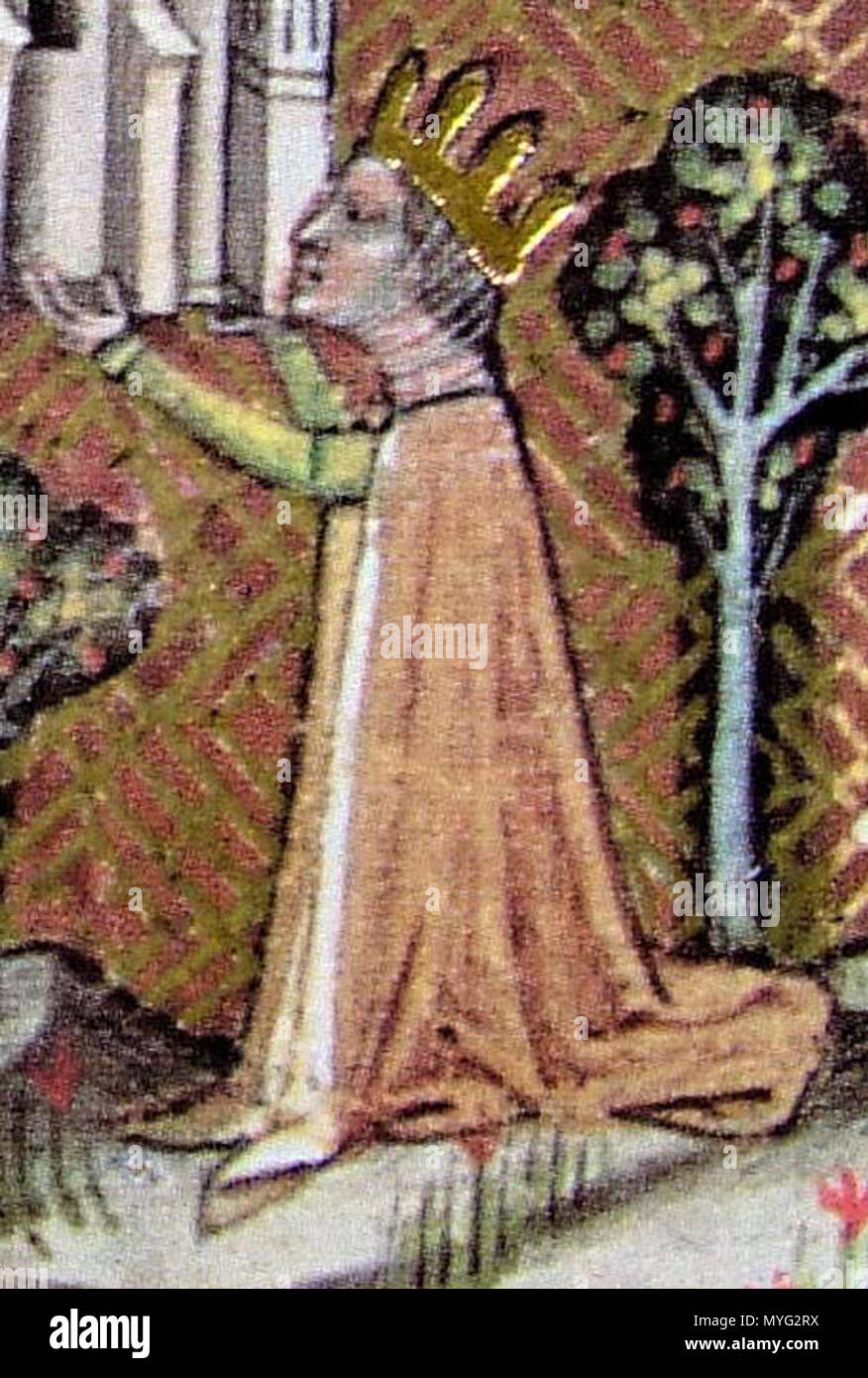 . English: Giselle of Bavaria Čeština: Gisela Bavorská . 14th century. Anonymous 213 Giselle of Bavaria Stock Photo