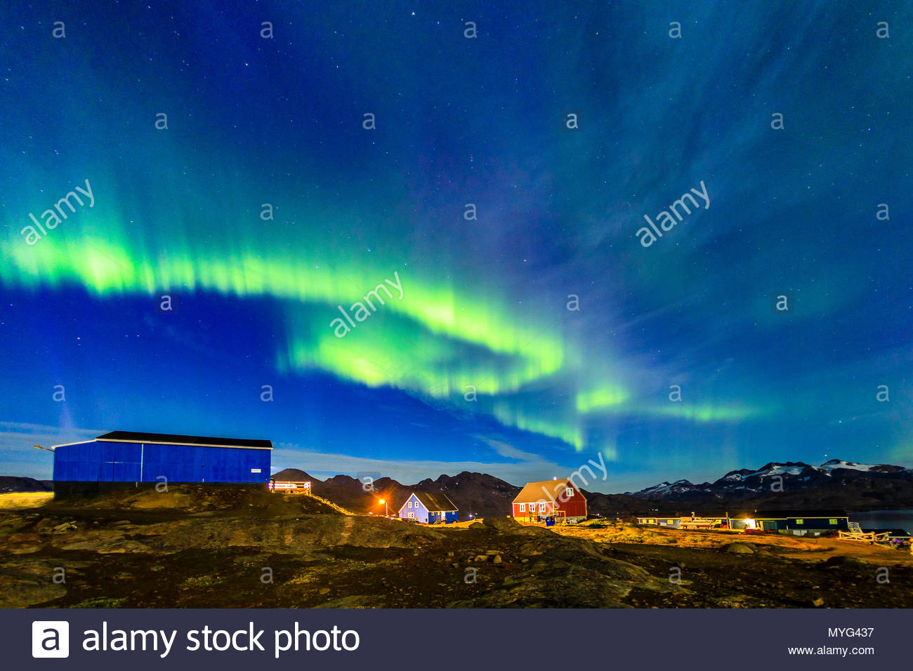 Inuit greenland northern lights hires stock photography and images Alamy