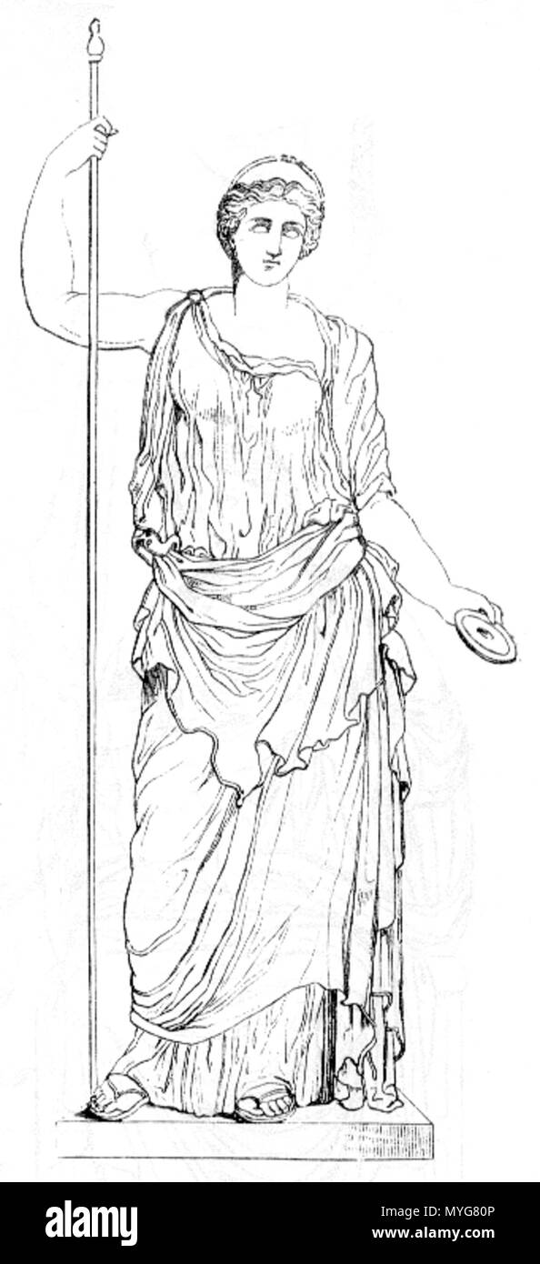 . Greek Goddess Hera . 1874, upload: Jan. 18, 2008. Unknown 238 Hera Stock Photo