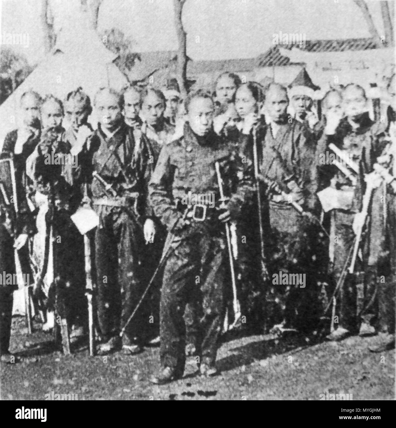 Japan traditional military uniform Black and White Stock Photos ...