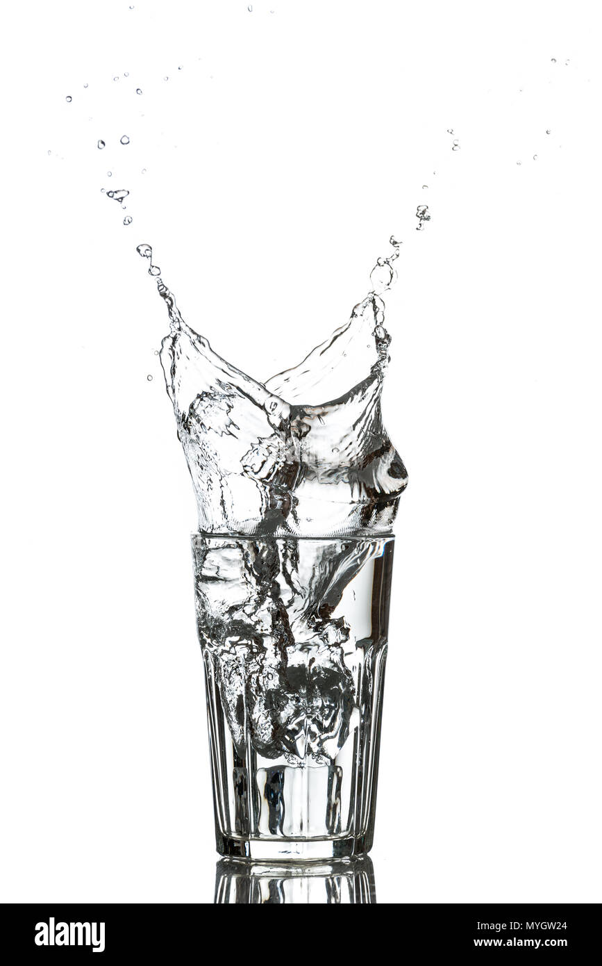 Pouring water fountain Cut Out Stock Images & Pictures - Alamy